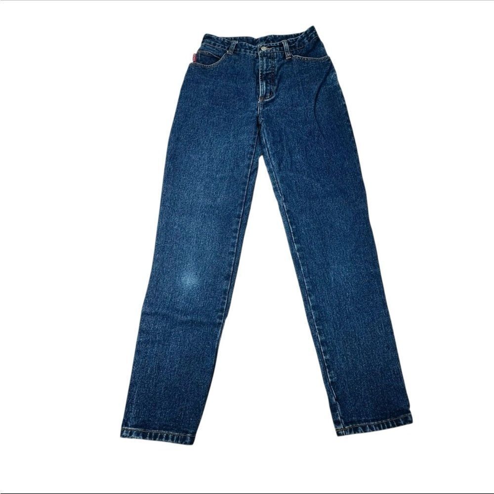 Vintage Bongo Straight Leg Medium Wash Mid Rise Size 5 Waist 25 Inseam 28